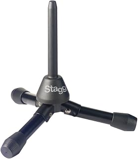 Stagg WIS-A45 Foldable Stand for Flute or Clarinet | ABS support with metal folding legs, sturdy folding stand for flute or clarinet