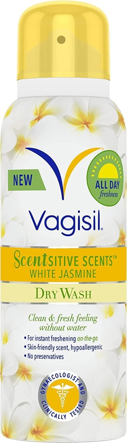Vagisil Scentsitive Scents Spray, All-Day Freshness, White Jasmine, 125ml | Scen