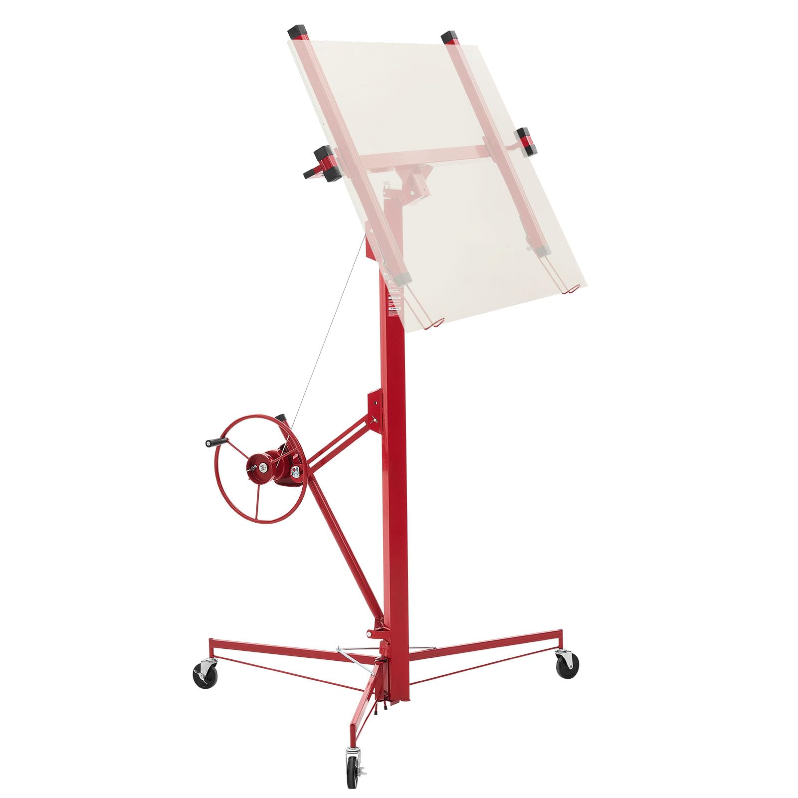 VEVOR 16ft Drywall Lift, Heavy-Duty 150 lbs Sheetrock Hoist with Adjustable Tele