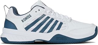 K-Swiss Court Express 2 Men's Tennis Shoes, White/Black/Red Mars