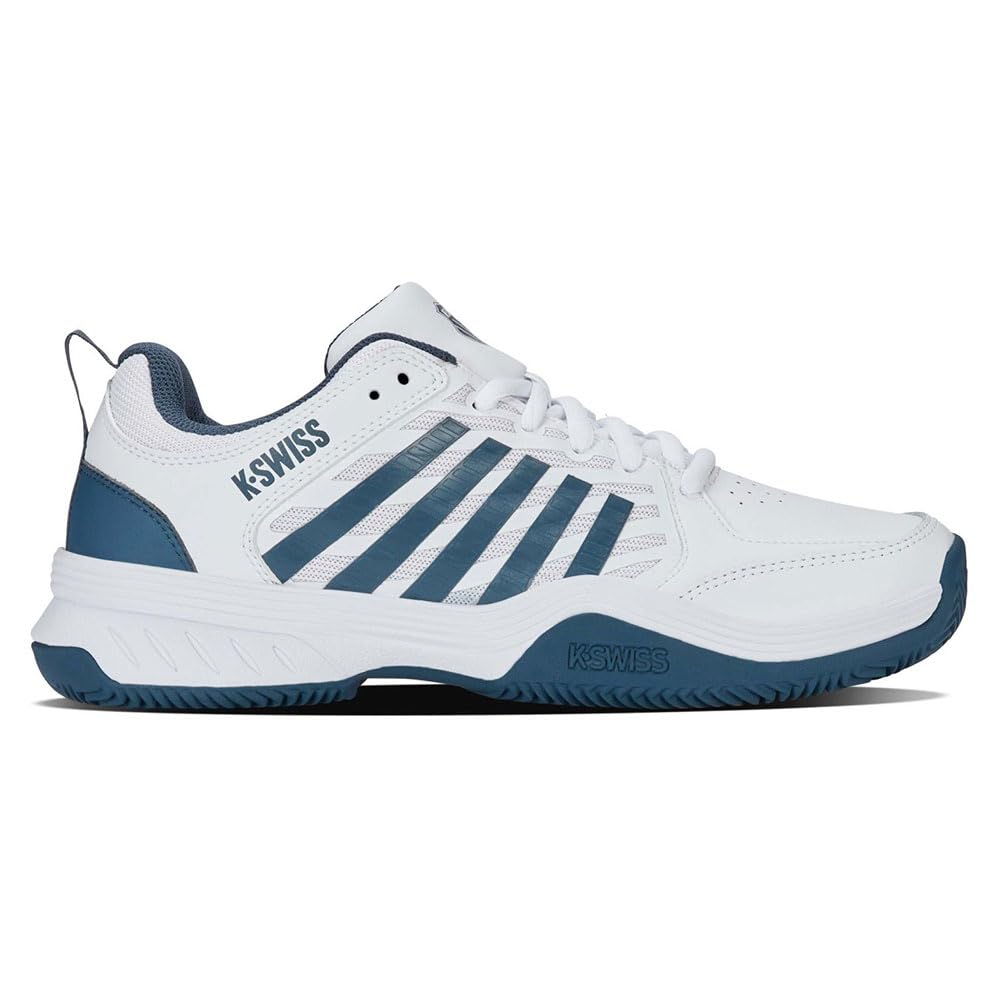 K-Swiss Court Express 2 Men's Tennis Shoes, White/Black/Red Mars