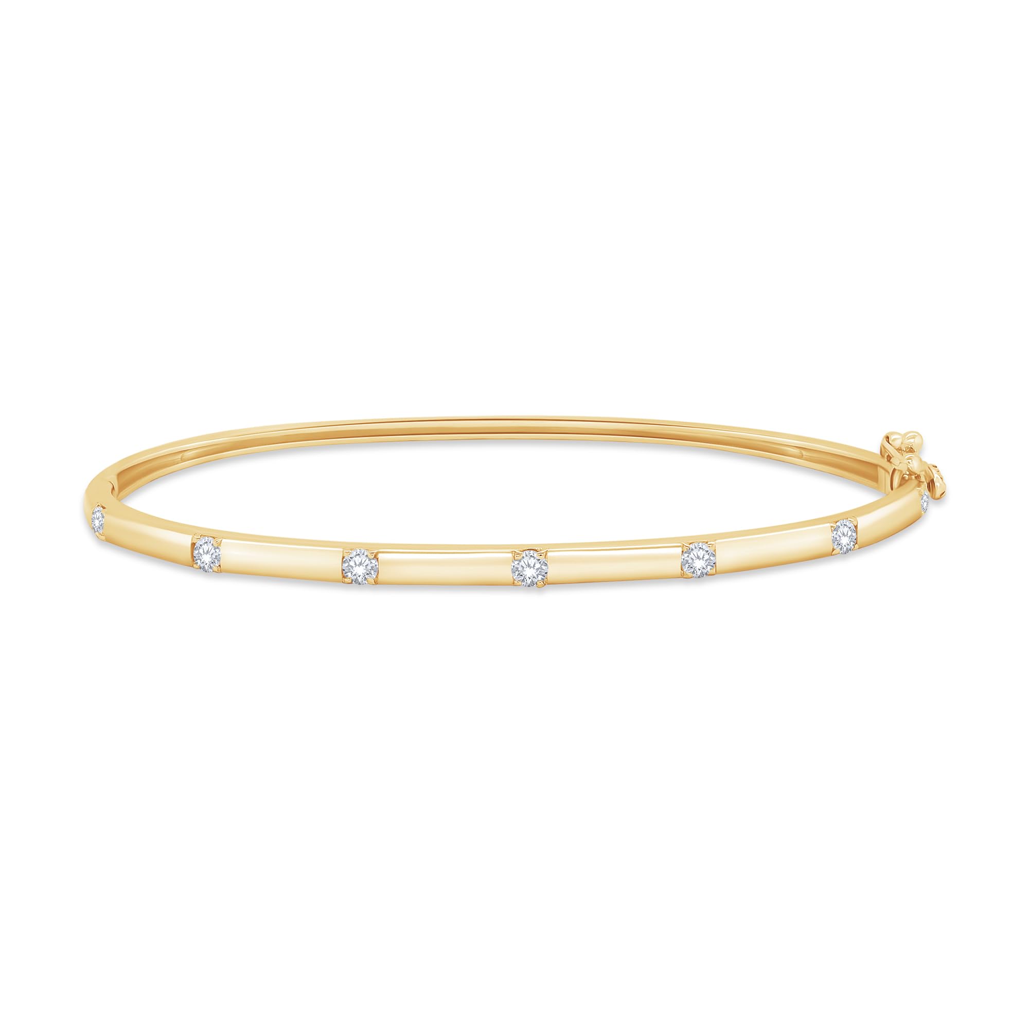 Classic Plain Design & 7 inch Bangle Bracelet for Women
