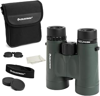 Celestron Nature DX 8x42 Waterproof Binoculars for Bird Watching & Outdoors | Phase-Coated BaK-4 Prisms,Bright Fully Multi-Coated Optics,42mm Objective Lenses,Durable Rubber Armor,Outdoor&Nature Viewing