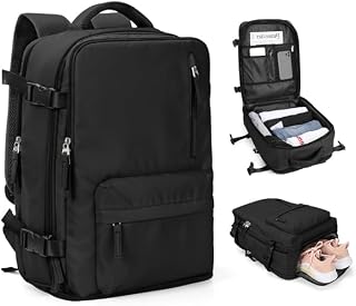 SZLX New Ryanair Cabin Size Bag 40x30x20 Backpack Wizz air Ryanair Cabin Bags Underseat Carry-ons Easyjet Travel Backpack Cabin Size Women Men Hand Luggage Travel Ruscksack with Shoe Compartment