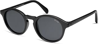 SOJOS オーシャンコレクション 偏光レトロラウンドサングラス レディース メンズ リサイクルフィッシングネットフレーム 環境に優しい 北極海
