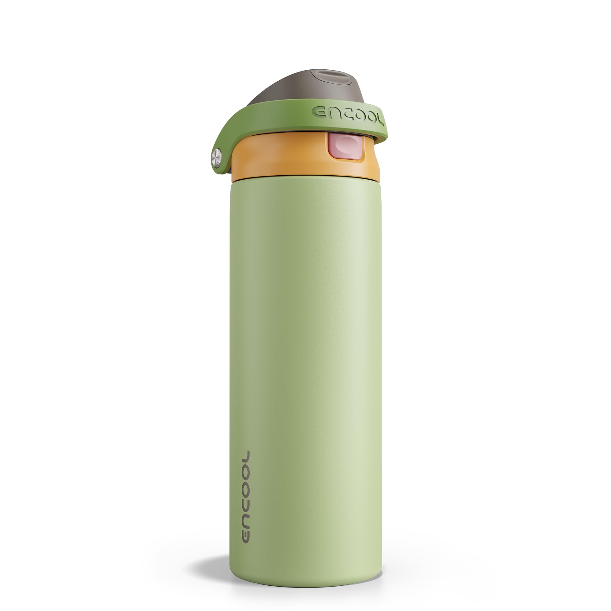 ENCOOL Leakproof Insulated Water Bottle with Straw Dual-Sip Water Bottle Bag-Saf