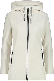 CMP Women's Giacca Da Donna in Pile Knit Tech Con Cappuccio Fisso Jacket