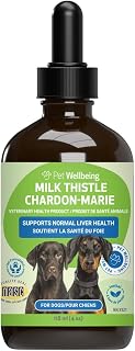 Pet Wellbeing Milk Thistle for Dogs - Organic Milk Thistle, Supports Healthy Liver Function & Detoxification - NASC Certified & Vet-Formulated - 118 ml (4 fl oz) Liquid