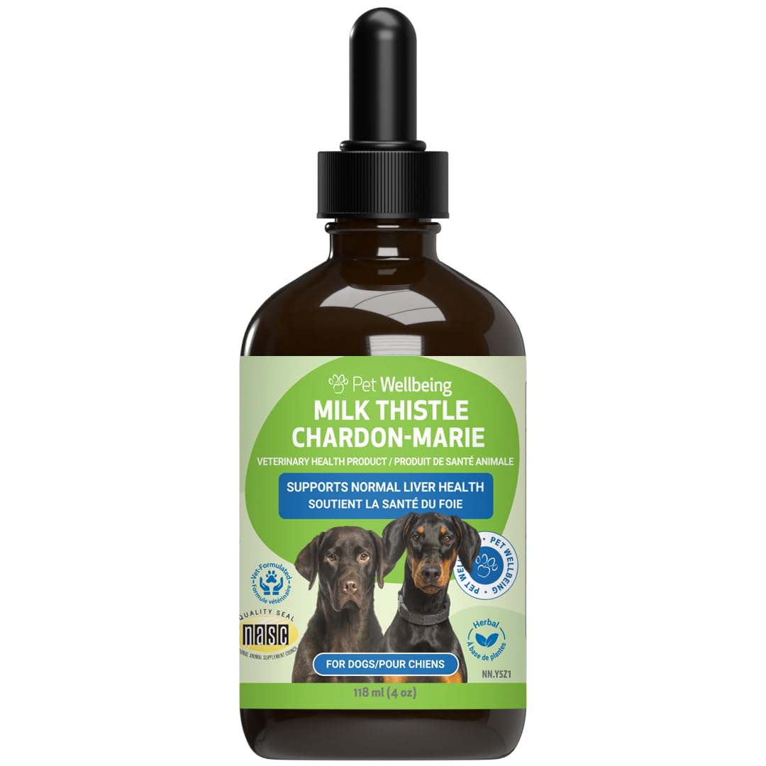 Pet Wellbeing Milk Thistle for Dogs - Organic Milk Thistle, Supports Healthy Liv