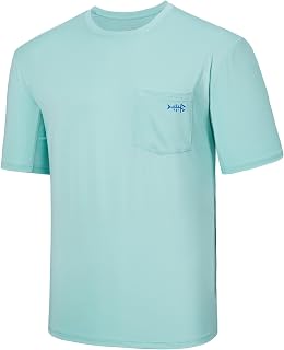 BASSDASH Men’s UPF 50+ Performance Short Sleeve Pocket T-Shirt UV Sun Protection Fishing Hiking Kayaking Sports Shirts