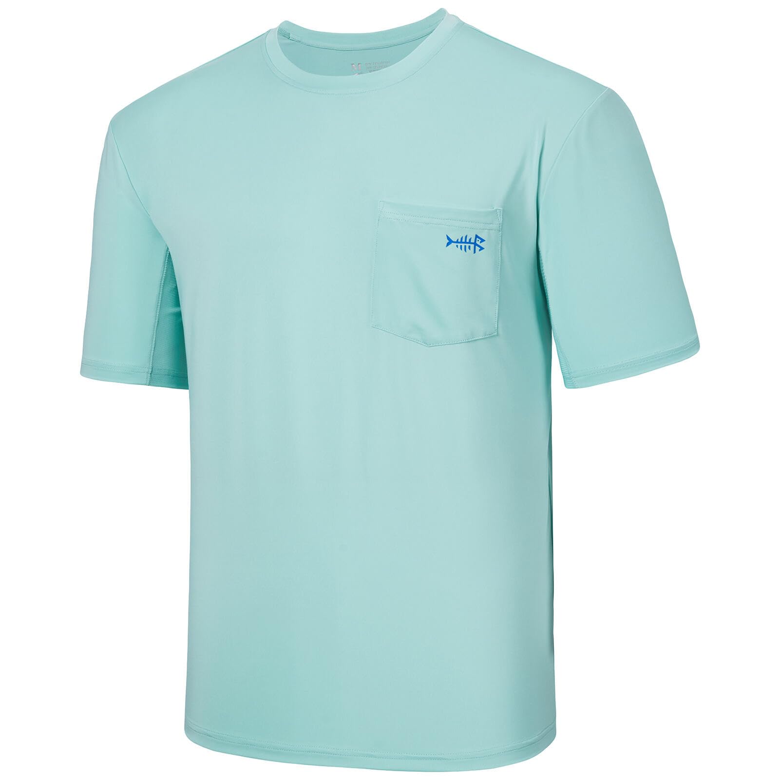 BASSDASH Men’s UPF 50+ Performance Short Sleeve Pocket T-Shirt UV Sun Protection