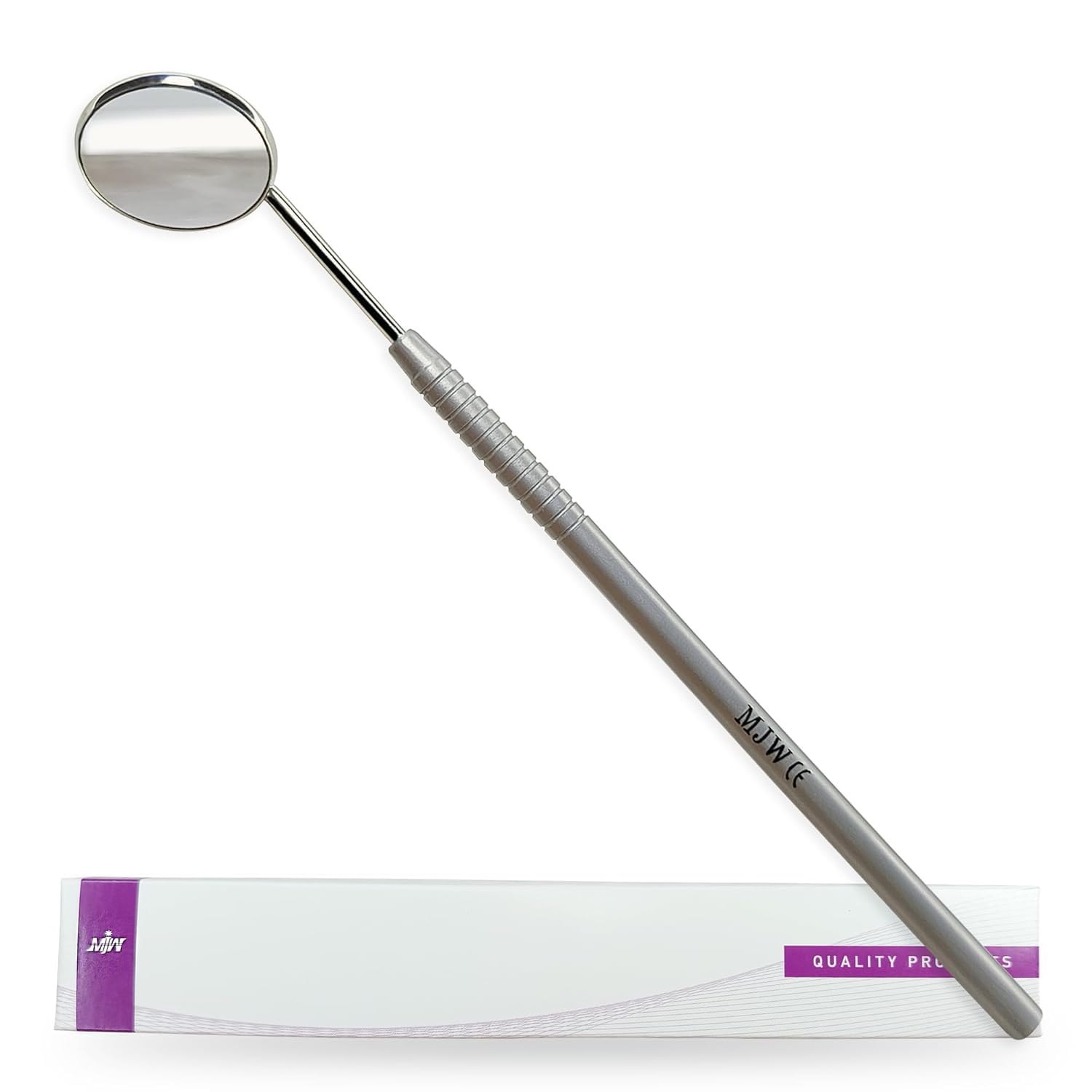 MJW Dental Mouth Mirror [Size 5 – Stainless Steel] – Dentist Tooth Inspection Mi