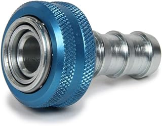 Aeroquip Fitting, Quick Disconnect, Quick Drain, Female Half to 10 AN Socketless Hose, Each