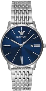 Emporio Armani Men's Quartz Watch with 42mm Case with Stainless Steel, Leather or Silicone Strap