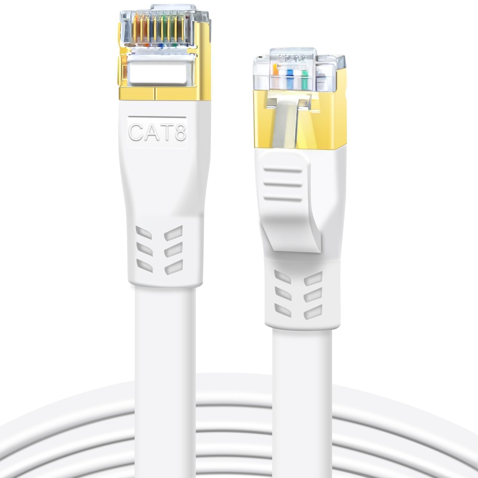 DDMALL Ethernet Cable 0.5m 1m 2m 3m 5m 10m 15m 20m Cat 8 Internet Cable