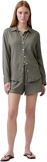 Gap Ladies 4" Linen Easy Pull On Shorts
