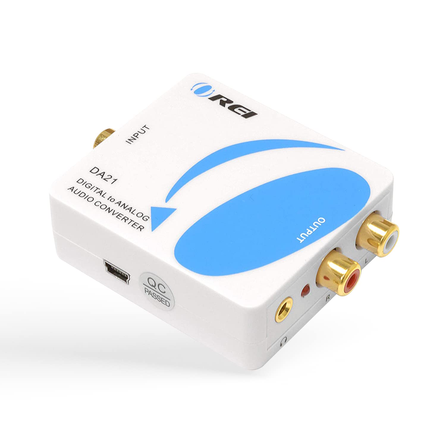 OREI Digital to Analog Audio Converter, Optical/Coaxial, RCA, 3.5mm | SPDIF Audi