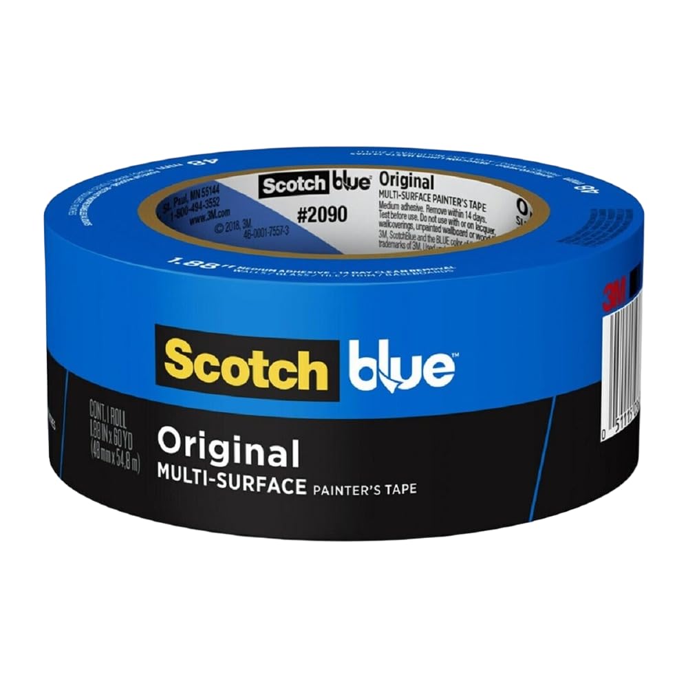 ScotchBlue Original Multi-Surface Painters Tape, 2 Inch Wide (1.88 in. x 60 Yds)