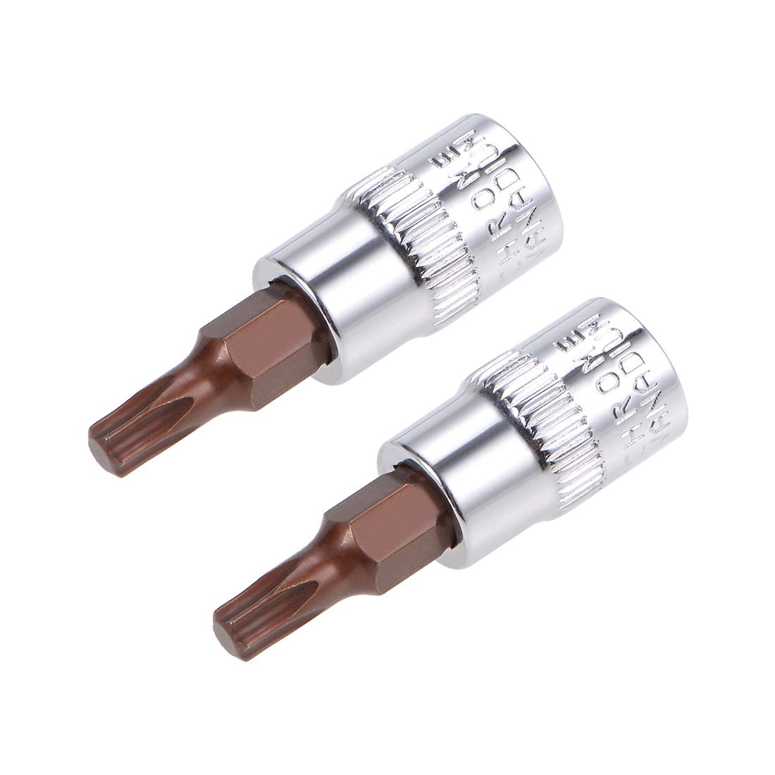 uxcell - Chiave a bussola Torx T S2, in acciaio, lunghezza 48 mm, 2 pezzi, a1908
