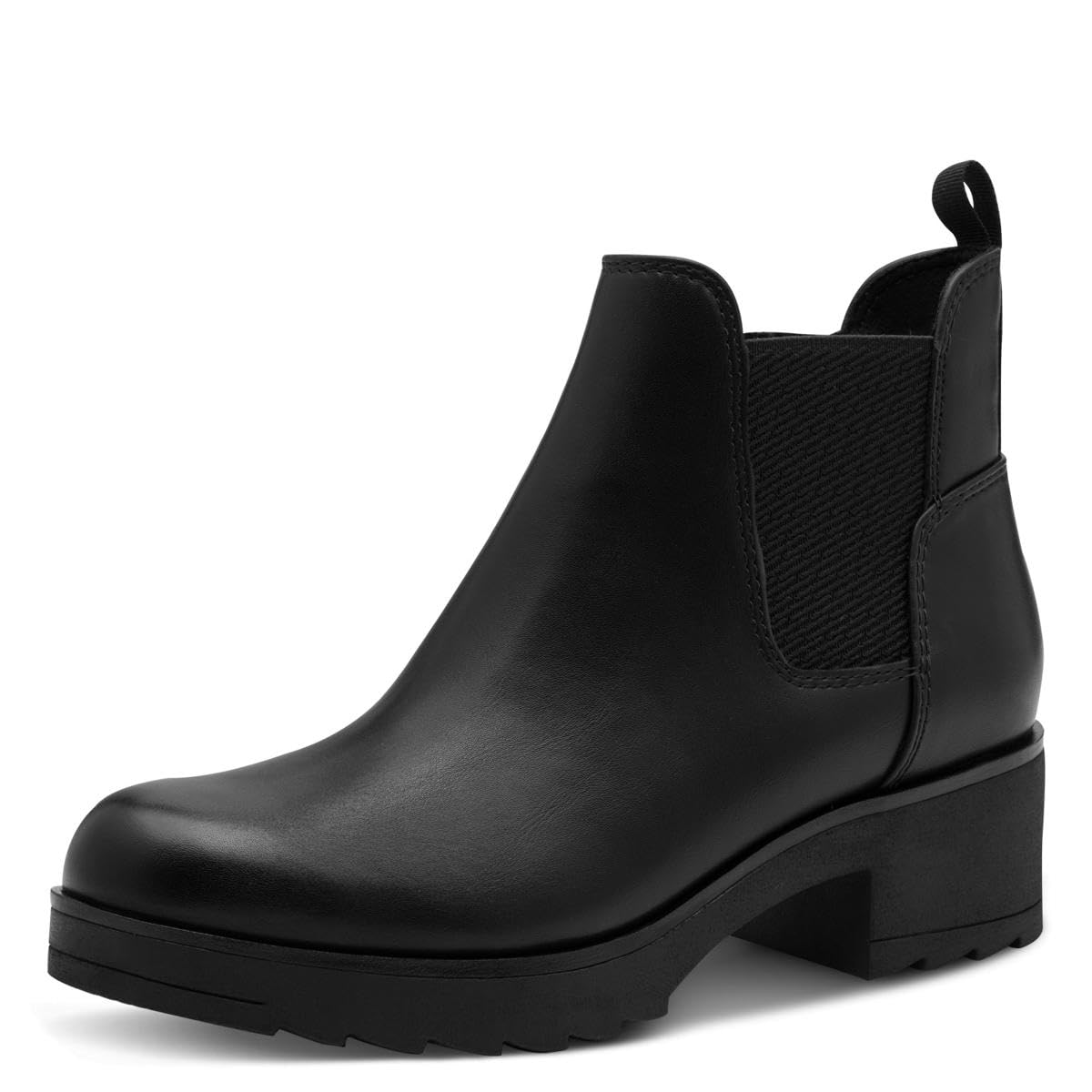 MARCO TOZZI 2-25806-41, Women's Chelsea Style Boots, Black/White, 38 EU