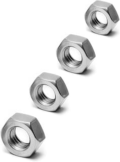 25pcs M8-1.25 Hex Nut Stainless Steel 304 M8-1.25mm Hexagonal Nut | Hex Drive, Metric M8 Nuts Fasteners, Replacement Nut, Right Hand