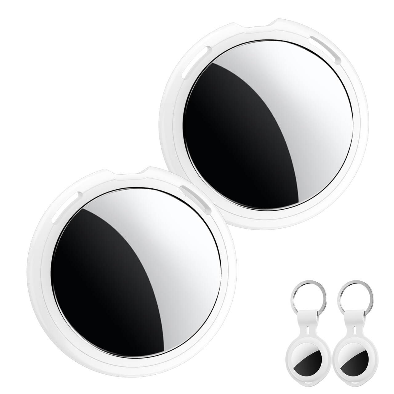 2 Pack Bluetooth Tracker Tags Works with Apple Find My(iOS Only) Key Finder | [A