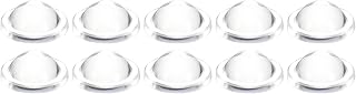 10 Pcs 10.3mm Diameter 10.3mm Height 4.2mm Clear Acrylic Convex Lens for LED Flashlight
