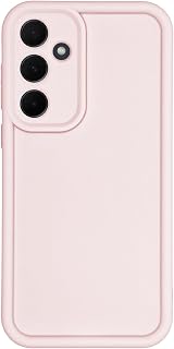 Puxicu Slim Case for Samsung Galaxy S24 FE, Enhanced Camera Protection, Shockproof Skin-Friendly Touch Soft Case Cover for Samsung Galaxy S24 FE Phone, Light Pink
