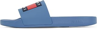 Men's Tommy Hilfiger Tommy Jeans Pool Toe Separator Em0em01191 Bathing Shoes in Green Flip Flops