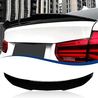 XPHAZZ F30 Trunk Spoiler Fit for BMW 2012-2018 3-Series F30 / F80 M3 | XPHAZZ Gloss Black PSM-Style Rear Boot Decklid Lip Wing Fits for 328i 330i 335i 325i ABS Aleron Duckbill Highkick Trim