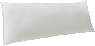 NTBAY Microfibre Pillowcases with Plain Colour, Body Pillow Cover with Envelope Closure, Soft, Wrinkle and Stain Resistant, 50 x 135 cm, Light Grey