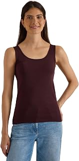 Cecil Women's Basic Top Made of Pure Cotton