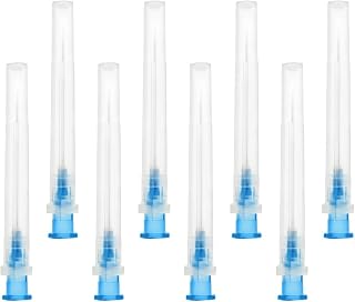 Shudyear 100pcs Dispensing Needle Accessories, Stainless Steel Industrial Needles Individually Packed (23G 32mm/1in)