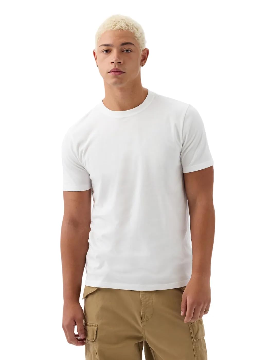 GAP Men's V-Everyday Soft Crew Stripe T-Shirt