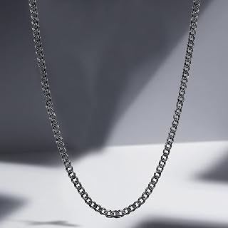 Stainless Steel Cuban Link Chains for Men - Durable, Stylish Necklaces in Silver Tone