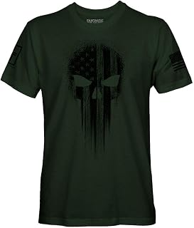 Fantastic Tees USA American Skull Men's Patriotic T-Shirt