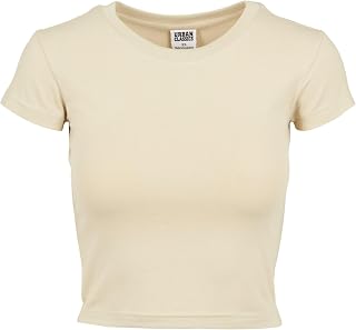 Urban Classics Women's Tb2754-ladies Stretch Jersey Cropped Tee T-Shirt