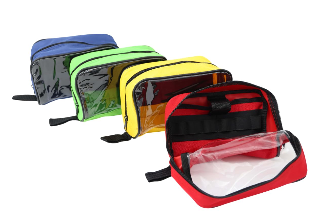 Lightning X Products Color Coded First Aid Medical Kit Accessory Pouches - Zippe
