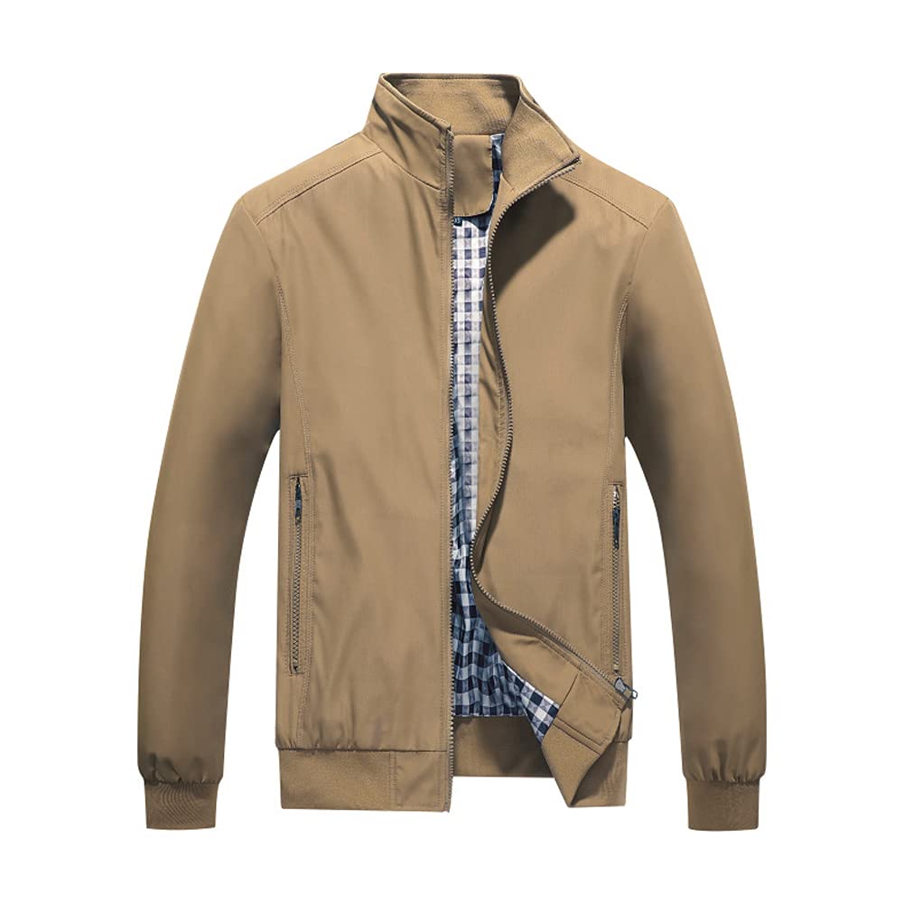 YOUTHUP Mens Summer Bomber Jackets Casual Lightweight Windbreaker Coat