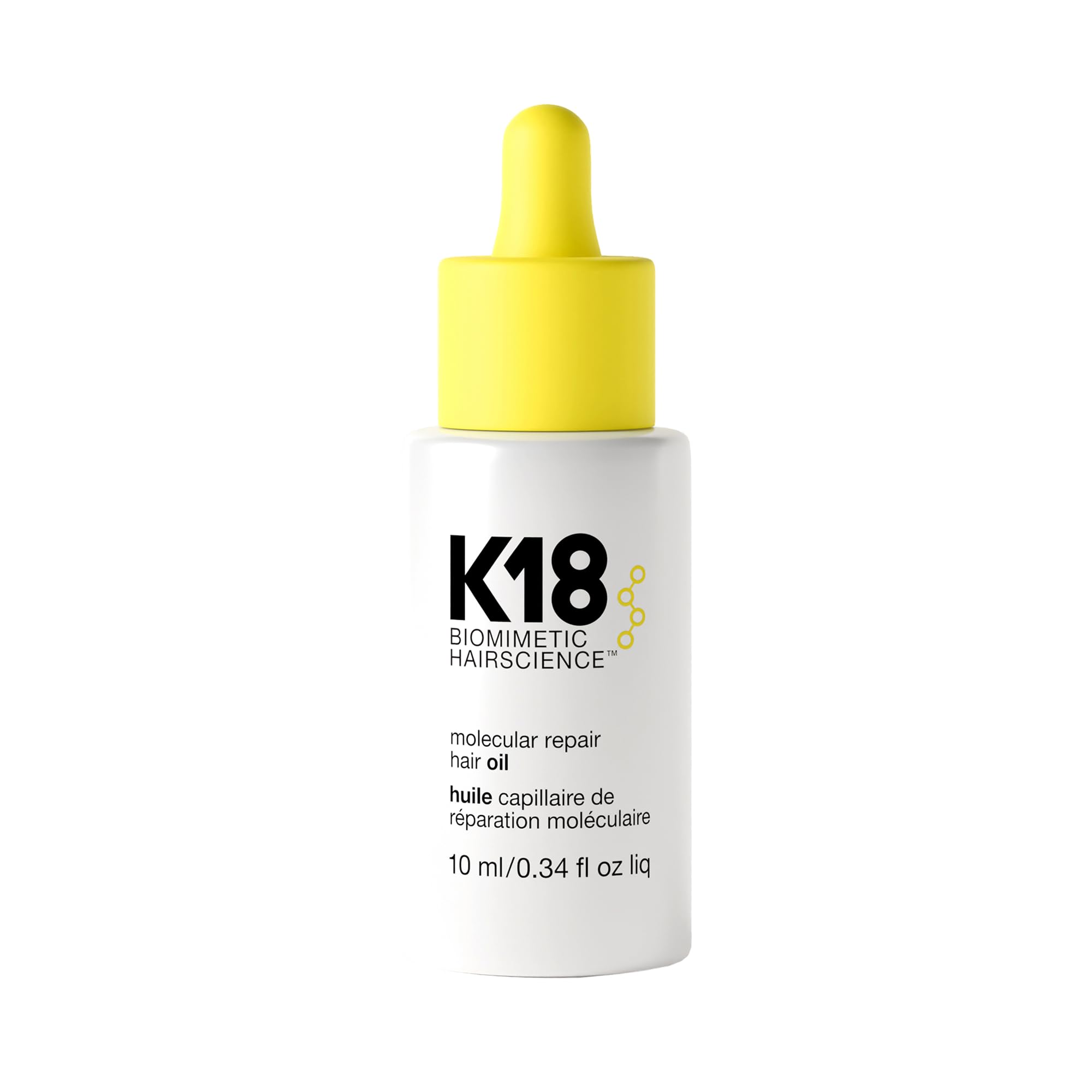 K18 Molecular Repair Hair Oil | Strengthening Peptide Hair Treatment Oil, 24-Hou
