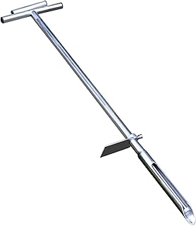 40 Inches Professional Stainless Steel Soil Sampler Probe with Ejector Foot Pedal Reusable Sample Bag, Soil Test Kits for Lawn Garden Farm Soil Sampling