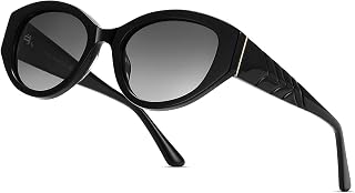Women's Polarized Cat Eye Sunglasses, Acetate Frame, UV400