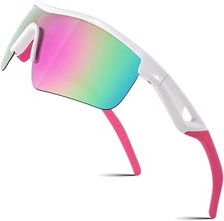 FEISEDY Kids Sunglasses Boys Girls Polarised Sports TR90 Lightweight Frame Cycling Childrens Sunglasses B2454
