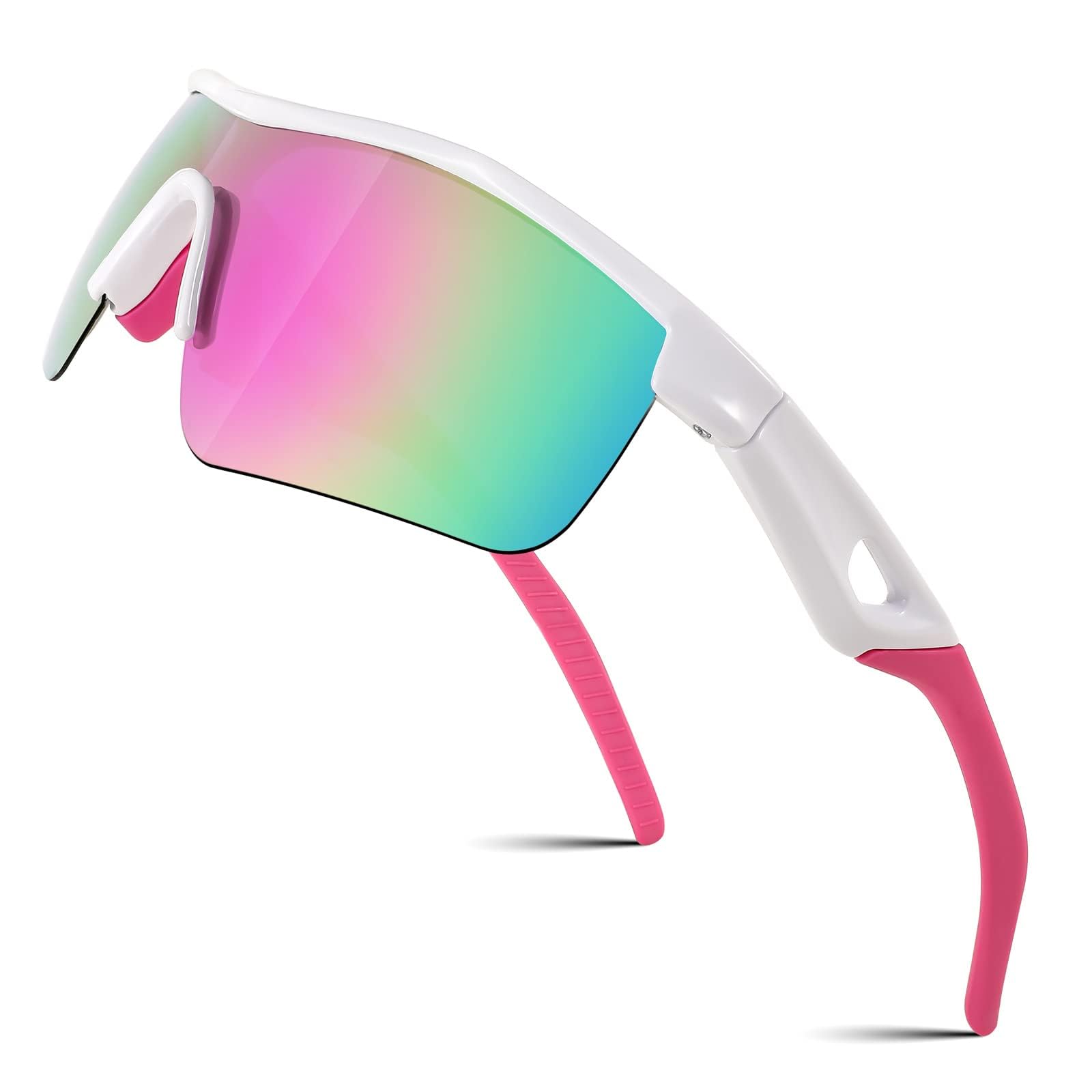 FEISEDY Kids Sunglasses Boys Girls Polarised Sports TR90 Lightweight Frame Cycli