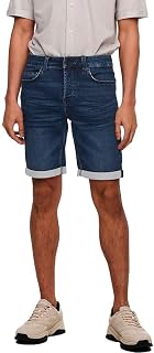 Only & Sons Men's Denim Shorts Capri O&S 3/4 Pants Bermuda Summer Short Casual Trousers Trousers ONSPLY
