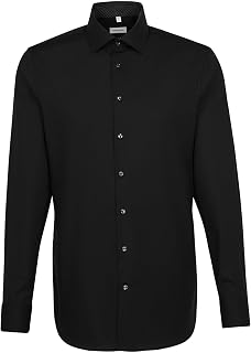 Seidensticker Herren Men Slim Patch Longsleeve Cotton Hemd (1er Pack)