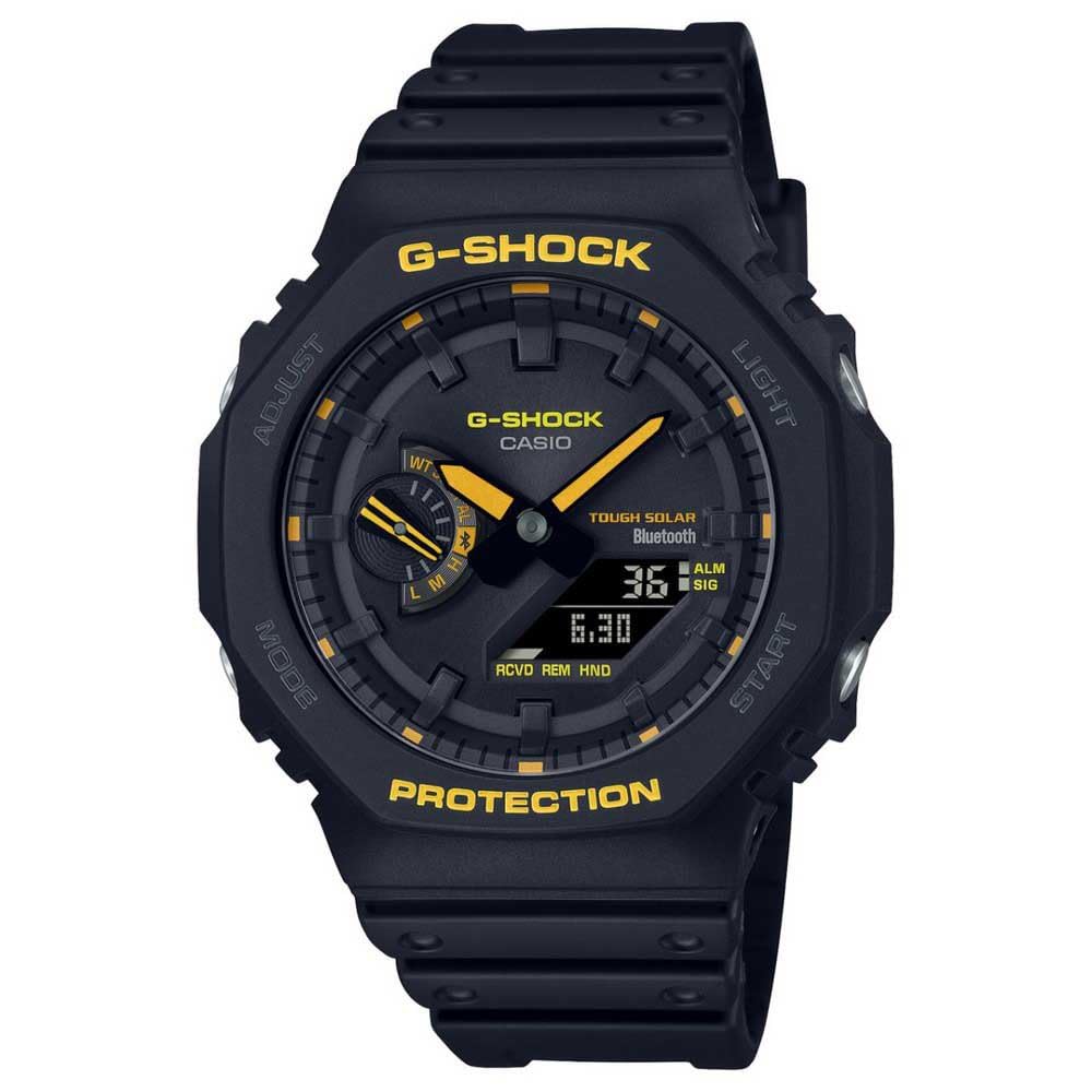 Casio G-Shock Mens Analogue-Digital Watch with Black Dial and Black Strap GA-B21
