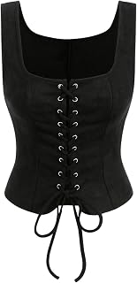 GORGLITTER Women's Western Cowgirl Rodeo Country Concert Outfits Vest Tops