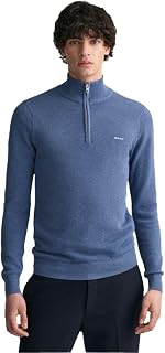 GANT Cotton Pique with Half Zip Sweater for Men