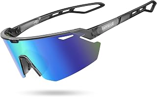 Lamicall Schnelle Brille Herren, Fahrradbrille Damen - [24g TR-90 Super Leicht] Polarisiert Sportbrille Laufbrille mit Verstellbaren Nasenpad & Bügel, UV400 Sonnenbrille Sport für Fahrrad/Ebike/Laufen